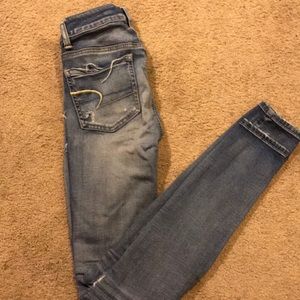 American Eagle holy jeans